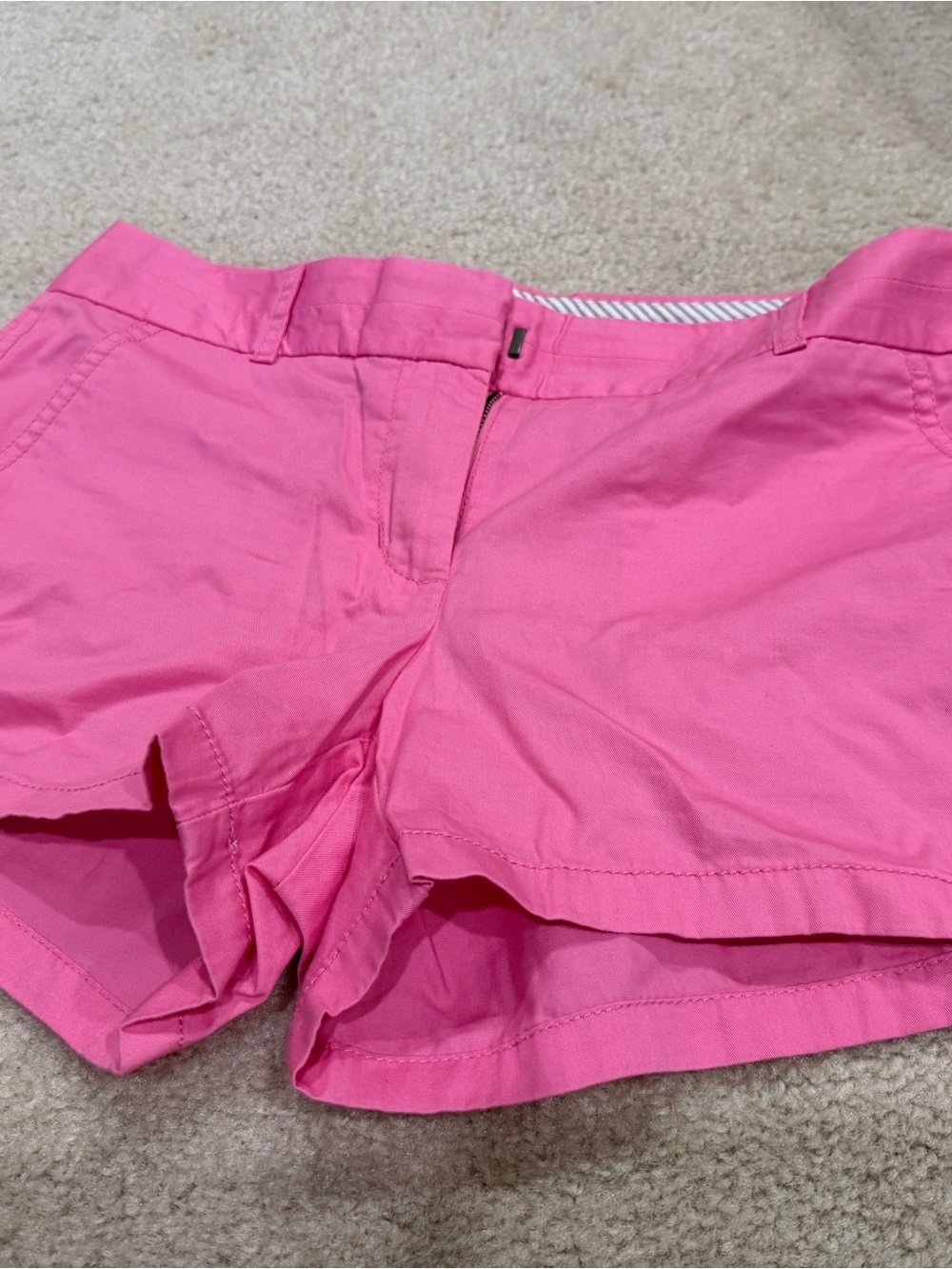J. Crew Bright Pink Cotton Bermuda Shorts